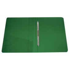 Бюрократ -PZ07PGREEN (зажимов 1, A4, пластик, толщина пластика 0,7мм, карман внутренний и торцевой с бумажной вставкой, зеленый) [PZ07PGREEN]