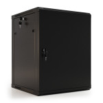 Шкаф коммутационный настенный Hyperline TWB-0645-SR-RAL9004 (6U, 600x367x450мм, IP20, 60кг)