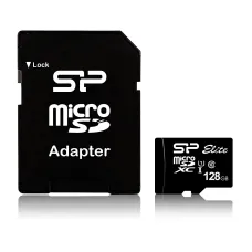 Карта памяти microSDXC 128Гб Silicon Power (Class 10, 75Мб/с, UHS-I, адаптер на SD) [SP128GBSTXBU1V10SP]