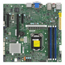 Материнская плата Supermicro X12SCZ-F (LGA 1200, Intel W480E, 4xDDR4 DIMM, RAID SATA: 0,1,10,5)