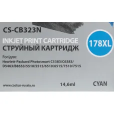 Чернильный картридж Cactus CS-CB323N(CS-CB323) (синий; 14,6стр; PS B8553, C5383, C6383, D5463, 5510) [CS-CB323N(CS-CB323)]