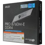 Материнская плата MSI PRO B760M-E DDR4 (SocketLGA1700, Intel B760, 2xDDR4, microATX, RAID SATA: 0,1,15,5)