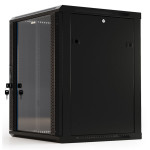 Шкаф коммутационный настенный Hyperline TWB-0966-GP-RAL9004 (9U, 600x500x600мм, IP20, 60кг)