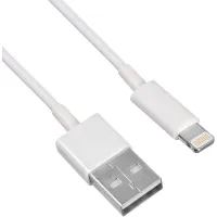 Кабель KingPrice (Lightning (m), USB 2.0, 1м, 2,4A) [KP-USBAL-1M]