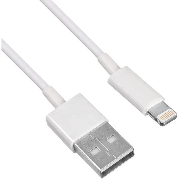 Кабель KingPrice (Lightning (m), USB 2.0, 1м, 2,4A)