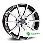 Venti 1603 R16/6.5J PCD 5x114,3 ET 45 ЦО 67,1 черный с полированной лицевой поверхностью