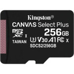 Карта памяти microSDXC 256Гб Kingston (Class 10, 100Мб/с, UHS-I U3, без адаптера)