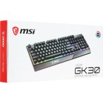 Клавиатура MSI VIGOR GK30 ( плунжерные, 104кл)