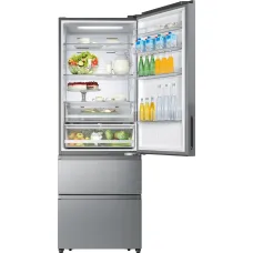 Холодильник Hisense RT641N4ACE (No Frost, A+, 2-камерный, объем 535:366/169л, инверторный компрессор, серый)