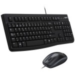 Клавиатура и мышь Logitech Desktop MK120 Black USB (классическая мембранная, 104кл, светодиодная, кнопок 2, 1000dpi)