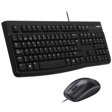 Клавиатура и мышь Logitech Desktop MK120 Black USB (классическая мембранная, 104кл, светодиодная, кнопок 2, 1000dpi) [920-002561]