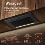 Вытяжка Weissgauff Box 450 PB BL