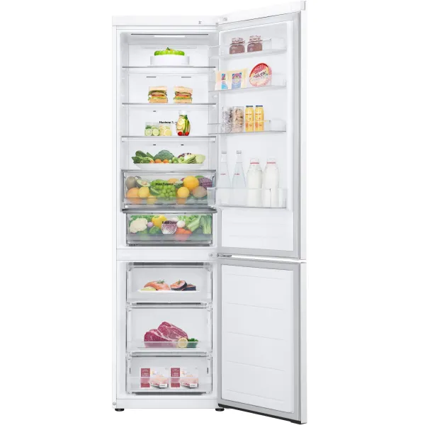 Холодильник LG GC-B509FQQW (No Frost, A++, 2-камерный, объем 422:292/130л, инверторный компрессор, белый)