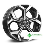 КиК ZV Focus KC878 R16/6.5J PCD 5x108 ET 50 ЦО 63,35 черный с полированной лицевой поверхностью