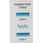 Кабель USB HAMA (прямой USB A(m), прямой USB A(m), 1,5м, 0,9A)