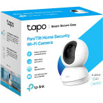 Камера видеонаблюдения TP-Link Tapo C210 (IP, внутренняя, поворотная, сферическая, 3Мп, 3.83-3.83мм, 2304x1296, 15кадр/с, 360°)