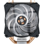 Кулер для процессора Cooler Master MasterAir MA410P (Socket: 1150, 1151, 1151-v2, 1155, 1156, 1200, 1356, 1366, 2011, 2011-3, 2066, AM3, AM3+, AM4, FM1, FM2, FM2+, алюминий+медь, 30дБ, 120x120x25мм, 4-pin PWM)