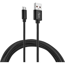 Кабель KingPrice (micro USB B (m), USB A(m), 1,5м, 2,4A) [KP-MICROUSB-2.4A-1.5M]