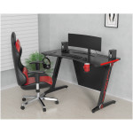 Письменный Cactus CS-GTZ-BK-CARBON-RED