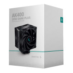 Кулер для процессора DeepCool AK400 ZERO DARK PLUS (Socket: 1150, 1151, 1151-v2, 1155, 1156, 1200, 1700, AM4, алюминий+медь, 28дБ, 4-pin PWM)