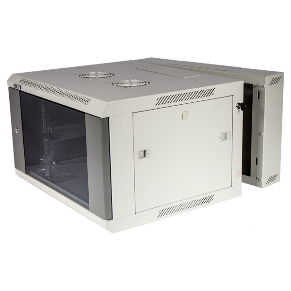 Шкаф коммутационный настенный Lanmaster TWT-CBW3G-22U-6X6-GY (22U, 600x1079x600мм, IP20, 60кг)