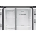 Холодильник Samsung RS70F65QETEO (No Frost, A++, 2-камерный, Side by Side, объем 659:420/239л, инверторный компрессор, серебристый)