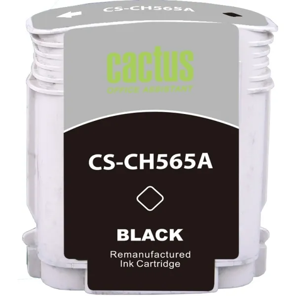 Чернильный картридж Cactus HP 82 CS-CH565A (черный; 72стр; DJ 510)
