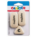 Набор ластиков Carioca School 42782 (каучук, белый)