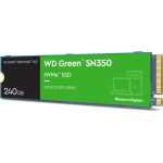 Жесткий диск SSD 240Гб Western Digital Green SN350 (2280, 2400/900 Мб/с, 150000 IOPS, PCI-E, для ноутбука и настольного компьютера)