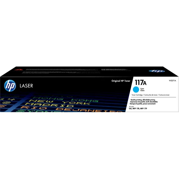 Тонер-картридж HP 117A (голубой; 700стр; Laser 150, MFP 178, 179)