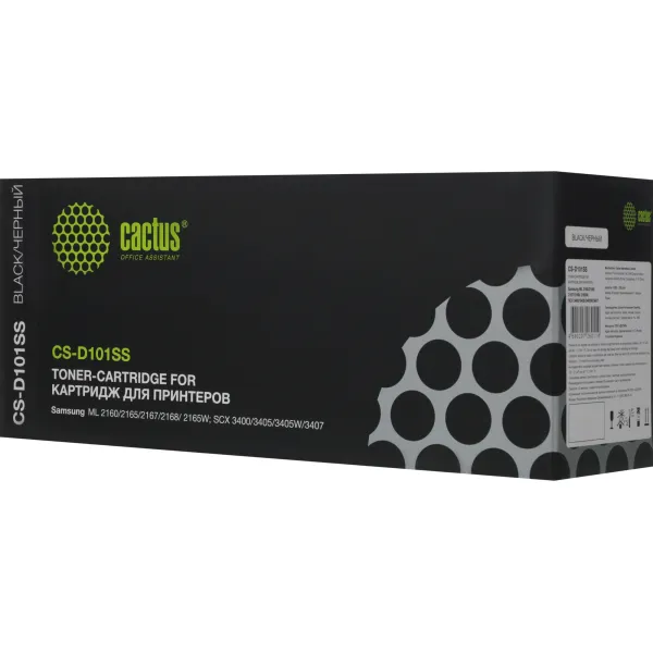 Тонер-картридж Cactus CS-D101SS (черный; 1500стр; ML-2160, 2165, 2167, 2168, SCX-3400, 3405)
