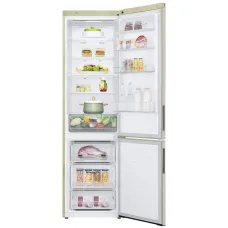Холодильник LG GA-B509CESL (No Frost, A+, 2-камерный, объем 419:292/127л, инверторный компрессор, 595x2 030x682см, бежевый) Холодильник LG GA-B509CESL (No Frost, A+, 2-камерный, объем 419:292/127л, инверторный компрессор, 595x2 030x682см, бежевый)