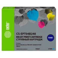 Cactus CS-EPT04B240 (голубой пигментный; 54стр; WorkForce Pro WF-C8190, WF-C8690) [CS-EPT04B240]