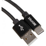 Кабель (USB Type-C (m), USB A(m), 3м, 2,4A)