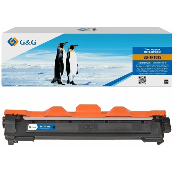 Тонер-картридж G&G GG-TN1095 (черный; 1500стр; DCP 1602, 1602R)