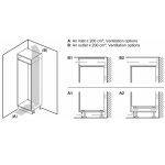 Холодильник полностью встраиваемый Bosch KIV87NS306 (A+, 540x1770x550см)