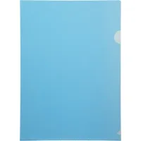 Папка-уголок Бюрократ EE310/1BLU (A4, пластик, толщина пластика 0,15мм, синий) [EE310/1BLU]