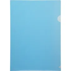 Папка-уголок Бюрократ EE310/1BLU (A4, пластик, толщина пластика 0,15мм, синий) [EE310/1BLU]