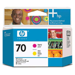 Печатающая головка HP 70 (пурпурный и жёлтый; HP DesignJet Z2100, Z3100, Z3200, Z5200, Z5400)