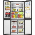 Холодильник Hisense RQ5P470SAF1 (No Frost, A+, 3-камерный, Side by Side, объем 530:331/199л, инверторный компрессор, черный)