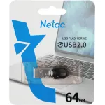 Накопитель USB Netac NT03UM2N-064G-20BK