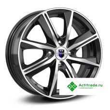 КиК Арнар-Оригинал R17/7J PCD 5x114,3 ET 48,5 ЦО 67,1 черный с полированной лицевой поверхностью