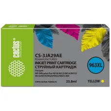 Cactus CS-3JA29AE (желтый пигментный; 25,8стр; OfficeJet Pro 9010, 9010e, 9012, 9014, 9015, 9016, 9019) [CS-3JA29AE]