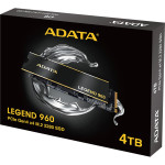 Жесткий диск SSD 4Тб ADATA Legend 960 (M.2, 7400/6800 Мб/с, 550000 IOPS, PCIE 4.0 X4)