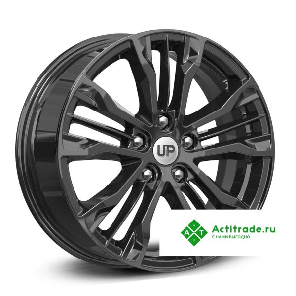 Wheels UP Up106 R17/7J PCD 5x114,3 ET 48 ЦО 66,1 черный глянцевый