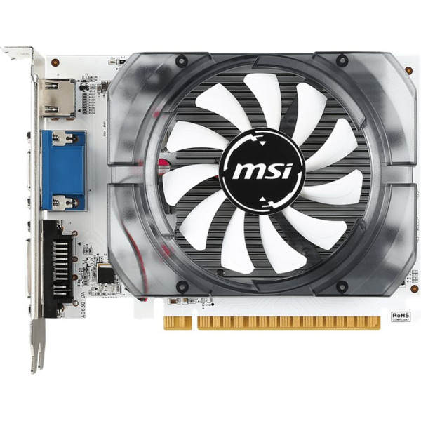 Видеокарта GeForce GT 730 902МГц 2Гб MSI (PCI-E x16, GDDR3, 128бит, 1xDVI, 1xHDMI)