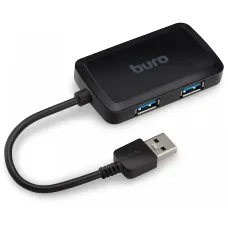 Разветвитель USB BURO BU-HUB4-U3.0-S [BU-HUB4-U3.0-S]