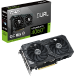 Видеокарта GeForce RTX 4060TI 2520МГц ASUS DUAL OC (PCI-E 4.0, GDDR6, 128бит, 1xHDMI, 3xDP)