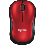 Мышь Logitech Wireless Mouse M185 Black-Red USB (радиоканал, кнопок 3, 1000dpi)