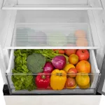 Холодильник Midea MDRB457FGF33ID (No Frost, A+, 2-камерный, объем 344:239/105л, инверторный компрессор, 595x1 860x570см, бежевый)